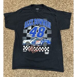 Alex Bowman 48 Hendrick Motorsports NASCAR Shirt Black Size Large